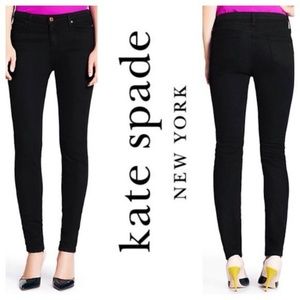 Kate Spade Jeans 32” Black Play Hooky Straight Leg